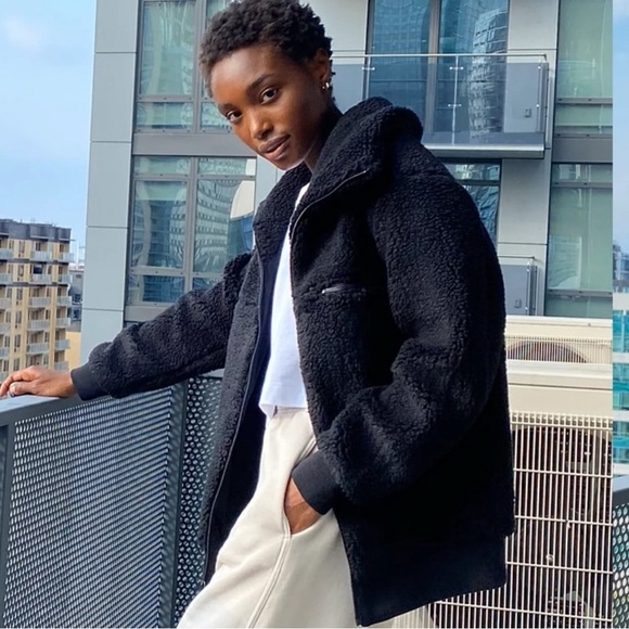 Wilfred Black Puffer Jacket - Picture 2 of 15